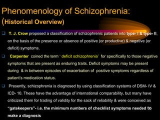 Wolfgang Blankenburg– ‘loss of common sense’Phenomenology of Schizophrenia:(Historical Overview)Ernst Kretschmercompiled data to support the idea that schizophrenia occurs more in persons with asthenicbody built.