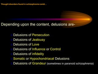 Delusional perceptions,