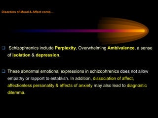 Non- systematic schizophrenia, which included affect- laden paraphrenia, schizophasia & periodic catatonia.Phenomenology of Schizophrenia:(Historical Overview)T. J. Crowproposed a classification of schizophrenic patients into type- I & type- II, on the basis of the presence or absence of positive (or productive) & negative (or deficit) symptoms.