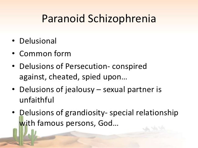 Case studies on schizophrenia paranoid