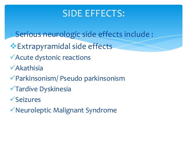 Compazine Side Effects Extrapyramidal