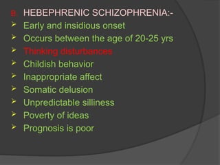 schizophrenia.pptx mental health nursing | PPTX