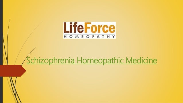 Schizophrenia Homeopathic Medicine
 