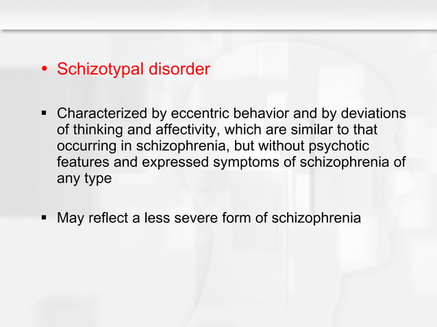 Schizophrenia & other psychotic disorder | PPT