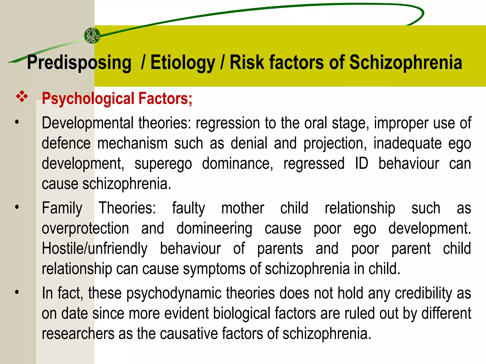 Schizophrenia & other psychotic disorders | PPT