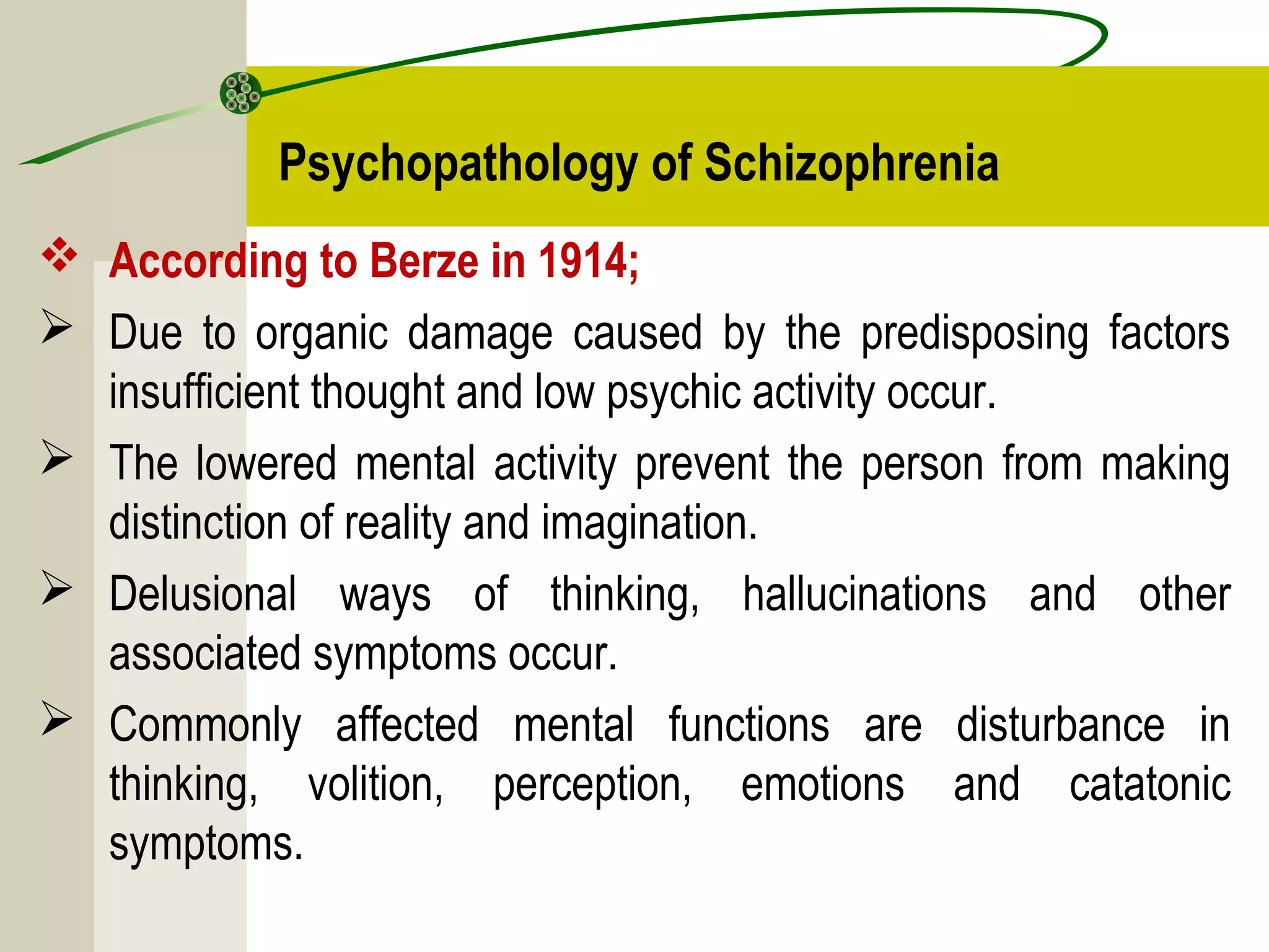 Schizophrenia & other psychotic disorders | PPT