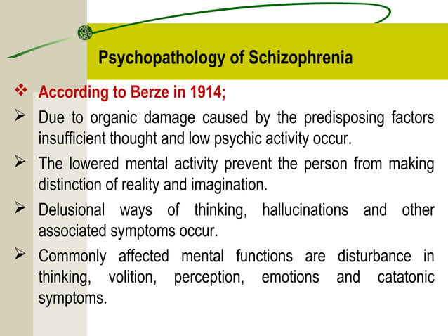 Schizophrenia & other psychotic disorders | PPT | Mental Health ...