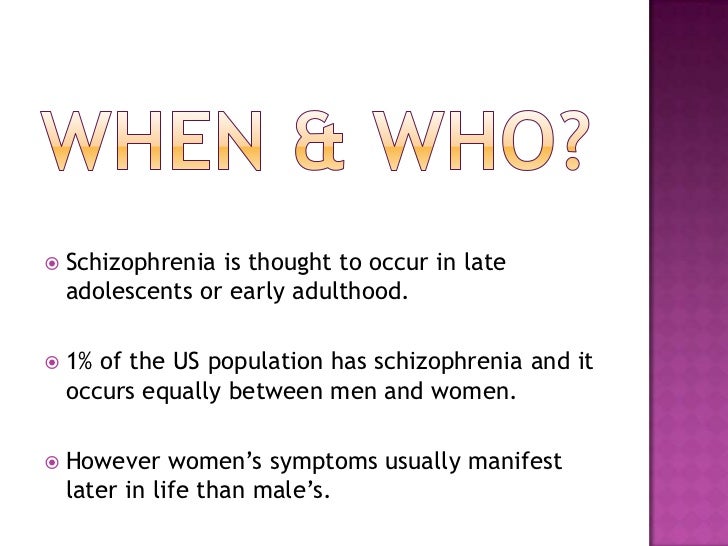 Schizophrenia ppp