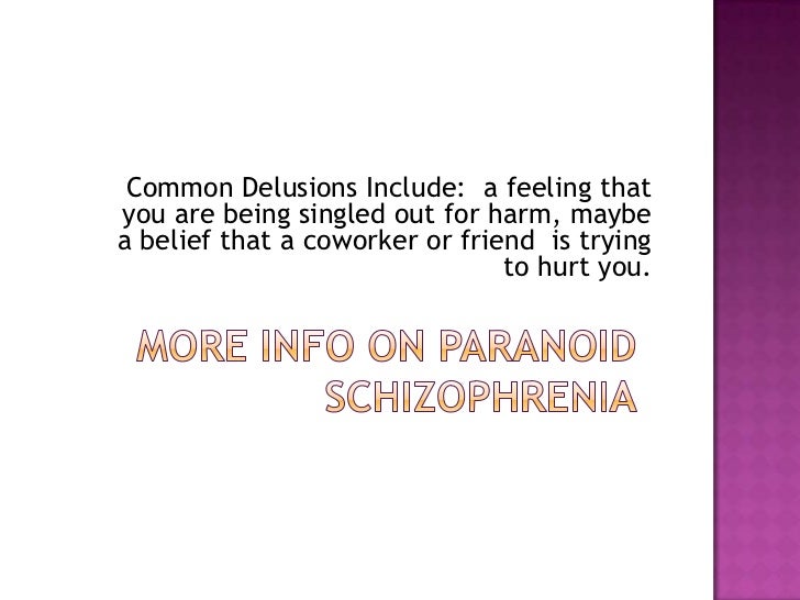 Schizophrenia ppp