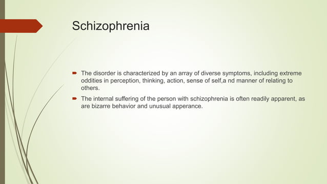 Schizophrenia Spectrum and Other Psychotic Disorders | PPTX