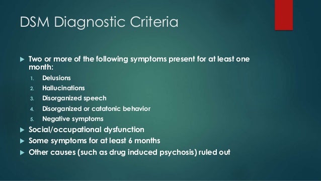 Psychology paper on schizophrenia