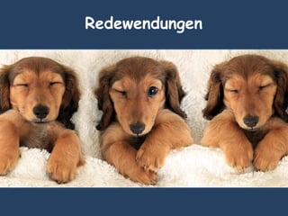 Redewendungen
 