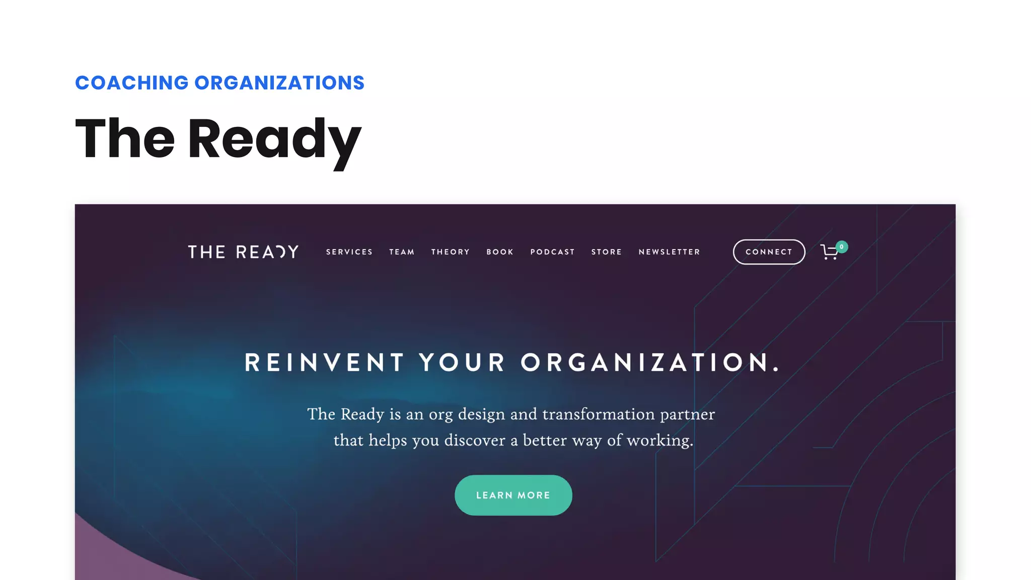 The Ready
COACHING ORGANIZATIONS
 
