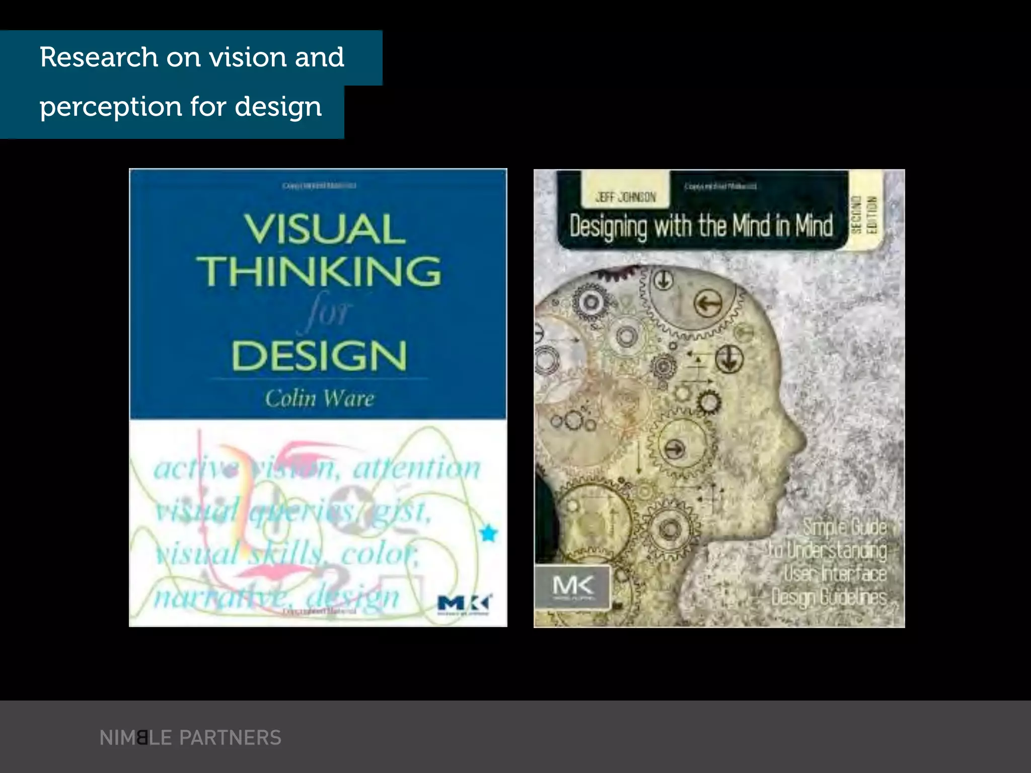 Research on vision and
perception for design
 