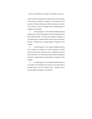 Schl distrctdefendantanswerfeb2013