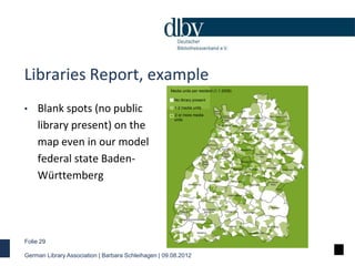 Libraries Report, example
                                                     Media units per resident (1.1.2008)

      ...