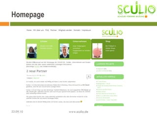 Homepage 22.09.10 www.sculio.de 