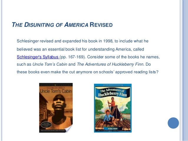 the disuniting of america: reflections on a multicultural society essay Buy the disuniting of america: reflections on a multicultural society revised and enlarged edition by arthur schlesinger (isbn: 9780393318548) from. the disuniting of america: reflections on a multicultural society essay Buy the disuniting of america: reflections on a multicultural society revised and enlarged edition by arthur schlesinger (isbn: 9780393318548) from.