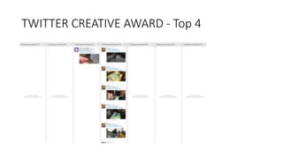 TWITTER CREATIVE AWARD - Top 4
 