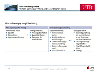 Personalmanagement
     Wilhelm Schmeisser / Maike Andresen / Stephan Kaiser




82
                © UVK Verlagsgesellschaft mbH, Konstanz und München 2013
 