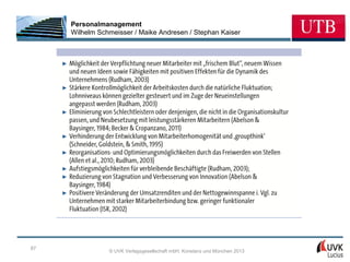 Personalmanagement
     Wilhelm Schmeisser / Maike Andresen / Stephan Kaiser




87
                © UVK Verlagsgesellschaft mbH, Konstanz und München 2013
 