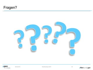 Fragen?
09.09.2015 Herbstcampus 2015 45
 