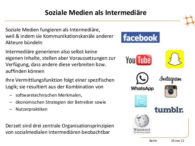Soziale Medien als Intermediäre der Meinungsbildung und Nachrichtenve…
