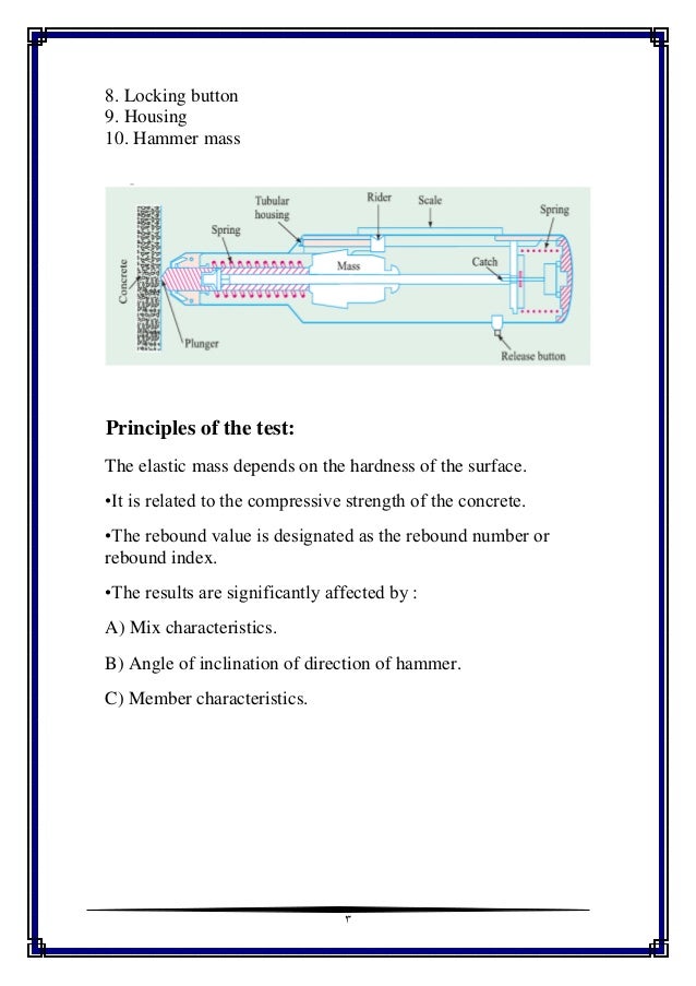 Schmidt hammer as nondestructive test method in structural engineering