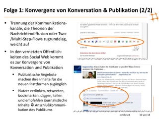 Netzbasierte Praktiken (2/3)Das Social Web hilft dabei, Anforderungen unserer gegenwärtigen Gesellschaft zu erfüllen: 