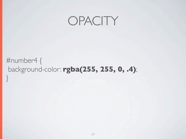 OPACITY #number4 { background-color: rgba(255,