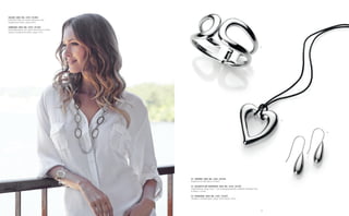 31
01
02
03
COLLIER | BEST.-NR.: 2393 | 99,00€
Edelstahl-Collier mit ovalen Elementen und
Karabinerverschluss, Länge 80cm
ARMBAND | BEST.-NR.: 2394 | 79,90€
Edelstahlarmband, mit ovalen Elementen in versch.
Grössen, Karabinerverschuss, Länge 21cm
01 | ARMREIF | BEST.-NR.: 2396 | 89,90€
Klapparmreif, Stahl glanz; Ø 60mm
02 | HALSKETTE MIT ANHÄNGER | BEST.-NR.: 2268 | 39,90€
Lederhalsband, Länge 50cm + 5cm Verlängerungskette, Edelstahl Anhänger Herz,
Ø 48mm x 52mm
03 | OHRHAKEN | BEST.-NR.: 2395 | 49,90€
Ohrhaken, Edelstahl glanz; Länge 56mm Breite 13mm
 