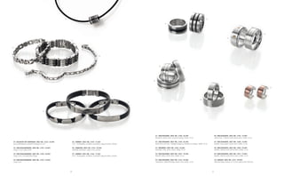 4140
01
02
03
04
05
06
07
01
02
03
04
05
06
07
08
09
10
01 | HALSKETTE MIT ANHÄNGER | BEST.-NR.: 2226 | 29,90€
Kautschukhalsband, Edelstahl Anhänger, Ø 1cm
02 | EDELSTAHLARMBAND | BEST.-NR.: 2192 | 24,90€
Länge 21,5cm, glanz/matt
03 | EDELSTAHLARMBAND | BEST.-NR.: 2190 | 29,90€
Länge 22cm, mit Kautschuk-Einlage
04 | EDELSTAHLARMBAND | BEST.-NR.: 2193 | 24,90€
Länge 22cm
05 | ARMREIF | BEST.-NR.: 2159 | 17,50€
925/- Sterlingsilber, rhodiniert, Kautschuk, Klippverschluss, kürzbar
06 | ARMBAND | BEST.-NR.: 2187 | 29,90€
Edelstahl, Kautschuk, Länge 23cm, kürzbar
07 | ARMREIF | BEST.-NR.: 2160 | 17,50€
925/- Sterlingsilber, rhodiniert, Kautschuk, Klippverschluss, kürzbar
01 | EDELSTAHLRING | BEST.-NR.: 2188 | 35,00€
Rhodiniert, Breite 9mm, schwarze Einlage, Größe: 52-64
02 | EDELSTAHLRING | BEST.-NR.: 2186 | 45,00€
Breite 9mm mit einer 1 farbigen Einlage aus Kunstharz in schwarz, Größe: 52-66
03 | DREHRING | BEST.-NR.: 2266 | 35,00€
Edelstahl, 2-fbg, Breite 10mm, Größe: 50-62
04 | EDELSTAHLRING | BEST.-NR.: 2047 | 19,90€
Mattiert, Rillen, Breite 9mm, Größe: 52-64
05 | EDELSTAHLRING | BEST.-NR.: 2142 | 42,00€
Teilmattiert, Drahtseileinlage, Breite 9mm, Größe: 52-66
06 | EDELSTAHLRING | BEST.-NR.: 2183 | 19,90€
Glanz/matt, 1 Zirkonia weiß, Breite 9mm, Größe: 50-62
07 | EDELSTAHLRING | BEST.-NR.: 2048 | 19,90€
Mattiert, Rand poliert, Breite 6mm, Größe: 52-66
08 | EDELSTAHLRING | BEST.-NR.: 2050 | 29,90€
Mattiert, Zirkonia weiß, Breite 8mm, Größe: 52-66
09 | EDELSTAHLRING | BEST.-NR.: 2051 | 19,90€
Mattiert, Zirkonia weiß, Breite 6mm, Größe: 52-64
10 | CREOLEN | BEST.-NR.: 2315 | 49,90€
Edelstahl Klapp Creolen, 6/13,5mm, glanz/matt PVD rosé
 