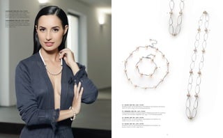 15
04
03
01
02
LEDERCOLLIER | BEST.-NR.: 2345 | 59,90€
Collier mit einem weißen, 7mm starken Band
aus echtem Leder, weißen 10mm Perlen
(Mallorcaqualität) und verzierten Endkappen in
Antik, Länge: 42cm + 5cm Verlängerungskette
LEDERARMBAND | BEST.-NR.: 2346 | 49,90€
Armband mit einem weißen, 7mm starken
Band aus echtem Leder, weißen 10mm Perlen
(Mallorcaqualität) und verzierten Endkappen in
Antik, Länge: 19cm
01 | COLLIER | BEST.-NR.: 2286 | 49,90€
Rhodinierte Kette mit geschwungenen Kettengliedern und Stationen aus braunen
Perlen, Ø 12mm, Länge: 45+5cm Verlängerungskette
02 | ARMBAND | BEST.-NR.: 2287 | 29,90€
Perlenarmband rhodiniert, mit geschwungenen Verbindungselemente, die zusammen
mit Perlen auf Perlendraht aufgefädelt sind, Länge: 19+5cm Verlängerungskette
03 | COLLIER | BEST.-NR.: 2289 | 69,90€
Rhodinierte Kette, mit geschwungenen Kettengliedern und Stationen aus
weißen Perlen, Ø 12mm, Länge: 90cm
04 | COLLIER | BEST.-NR.: 2290 | 69,90€
Rhodinierte Kette mit geschwungenen Kettengliedern und Stationen aus
braunen Perlen, Ø 12mm, Länge: 90cm
 