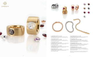 2120
01
02
03
04
07
08
09
VL
LCT
SI
CR
ST
BD
FU
05
06
01 | EDELSTAHLRING | BEST.-NR.: 2370 | 69,90€
Edelstahlring, 14mm Breite, mit Ø 10mm Kristall von SWAROVSKI ELEMENTS,
in 7 verschiedenen Steinen zur Auswahl (CR, SI, LCT, VL, BD, FU, ST), Gr.: 52-62.
MADE WITH SWAROVSKI® ELEMENTS
02 | EDELSTAHLRING | BEST.-NR.: 2373 | 59,90€
Edelstahlring, 11mm Breite, mit Ø 8mm Kristall von SWAROVSKI ELEMENTS,
in 7 verschiedenen Steinen zur Auswahl (CR, SI, LCT, VL, BD, FU, ST), Gr.: 52-62.
MADE WITH SWAROVSKI® ELEMENTS
03 | EDELSTAHLRING | BEST.-NR.: 2375 | 59,90€
Edelstahlring, gelb-vergoldet, 11mm Breite, mit Ø 8mm Kristall von SWAROVSKI ELEMENTS,
in 7 verschiedenen Steinen zur Auswahl (CR, SI, LCT, VL, BD, FU, ST), Gr.: 52-62.
MADE WITH SWAROVSKI® ELEMENTS
04 | EDELSTAHLRING | BEST.-NR.: 2372 | 69,90€
Edelstahlring, gelb-vergoldet, 14mm Breite, mit Ø 10mm Kristall von SWAROVSKI ELEMENTS,
in 7 verschiedenen Steinen zur Auswahl (CR, SI, LCT, VL, BD, FU, ST), Gr.: 52-62.
MADE WITH SWAROVSKI® ELEMENTS
05 | EDELSTAHLRING | BEST.-NR.: 2374 | 59,90€
Edelstahlring, rosé-vergoldet, 11mm Breite, mit Ø 8mm Kristall von SWAROVSKI ELEMENTS,
in 7 verschiedenen Steinen zur Auswahl (CR, SI, LCT, VL, BD, FU, ST), Gr.: 52-62.
MADE WITH SWAROVSKI® ELEMENTS
06 | EDELSTAHLRING | BEST.-NR.: 2371 | 69,90€
Edelstahlring, rosé-vergoldet, 14mm Breite, mit Ø 10mm Kristall von SWAROVSKI ELEMENTS,
in 7 verschiedenen Steinen zur Auswahl (CR, SI, LCT, VL, BD, FU, ST), Gr.: 52-62.
MADE WITH SWAROVSKI® ELEMENTS
07 | TENNISARMBAND | BEST.-NR.: 2429 | 99,00€
Tennisarmband, hochwertig verarbeitet, rosé-vergoldet und besetzt mit Kristallen von
SWAROVSKI ELEMENTS im exklusivem Schliff. Mit einem Sicherheitskastenschloss und
herausnehmbarem Verlängerungselement; Länge: 19cm + 2,5cm Verlängerungselement.
MADE WITH SWAROVSKI® ELEMENTS
08 | TENNISARMBAND | BEST.-NR.: 2369 | 99,00€
Tennisarmband, hochwertig verarbeitet, besetzt mit Kristallen von SWAROVSKI ELEMENTS
im exklusivem Schliff. Mit einem Sicherheitskastenschloss und herausnehmbarem
Verlängerungselement; Länge: 19cm + 2,5cm Verlängerungselement.
MADE WITH SWAROVSKI® ELEMENTS
09 | TENNISARMBAND | BEST.-NR.: 2368 | 99,00€
Tennisarmband, hochwertig verarbeitet, vergoldet und besetzt mit Kristallen von
SWAROVSKI ELEMENTS im exklusivem Schliff. Mit einem Sicherheitskastenschloss und
herausnehmbarem Verlängerungselement; Länge: 19cm + 2,5cm Verlängerungselement.
MADE WITH SWAROVSKI® ELEMENTS
Bitte fügen Sie die Variante des gewünschten Kristalls von SWAROVSKI ELEMENTS,
direkt hinter der entsprechenden Best.-Nr. des ausgewählten Rings hinzu.
(z. Bsp.: 2373VL)
 