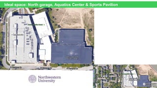 Ideal space: North garage, Aquatics Center & Sports Pavilion
 