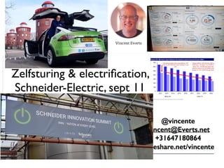 Zelfsturing & electriﬁcation,
Schneider-Electric, sept 11
 
