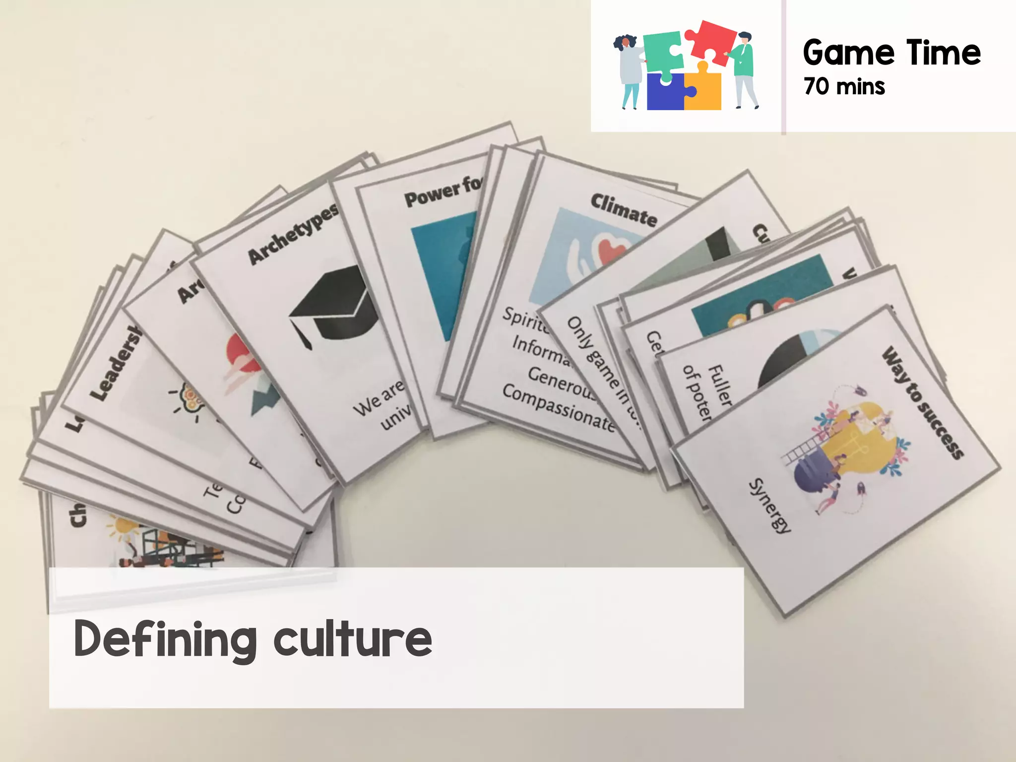 Defining culture
Game Time
70 mins
 