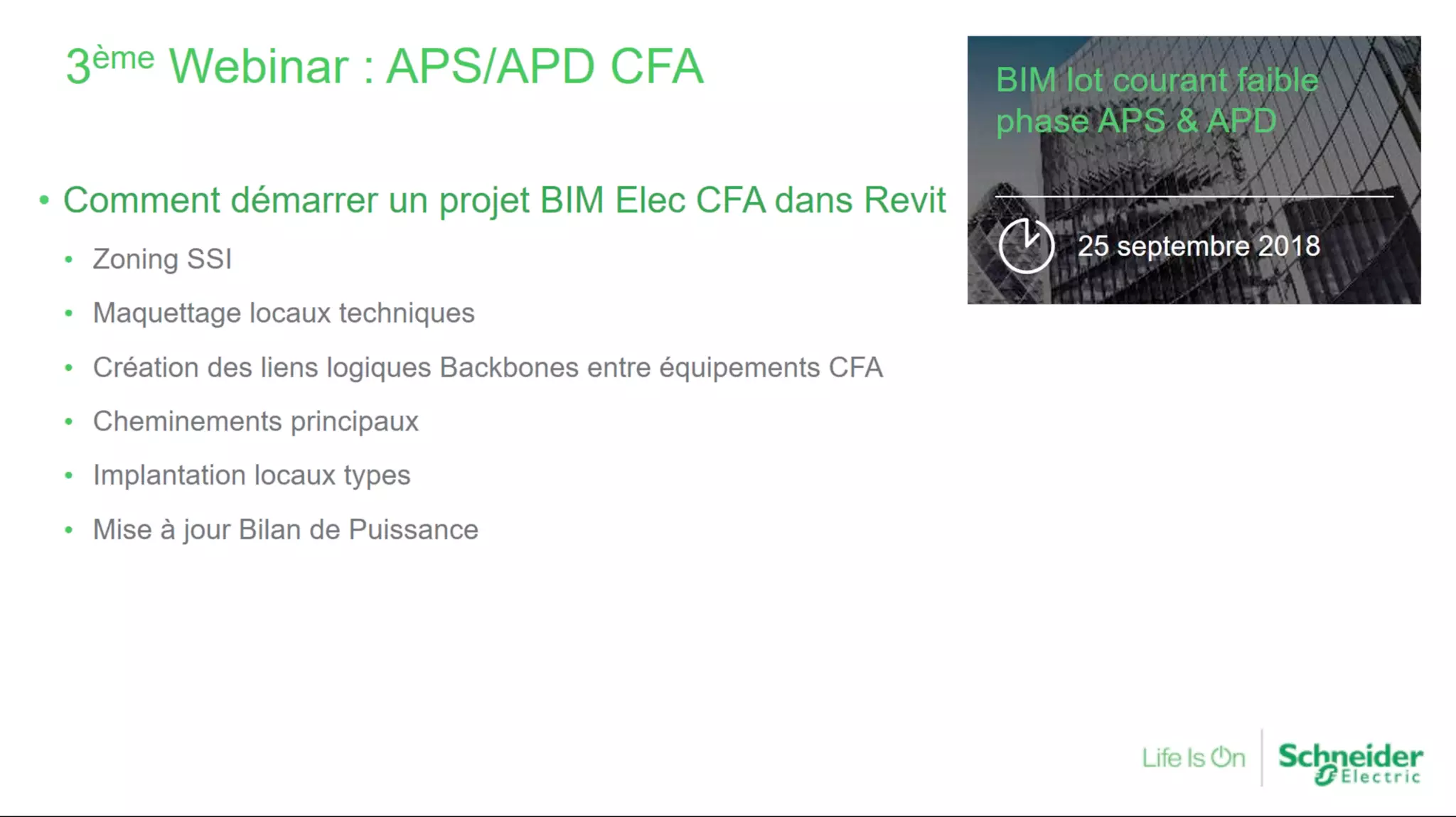 Schneider Electric - Autodesk - BIM : les bonnes pratiques pour la création du lot électrique (partie 1)