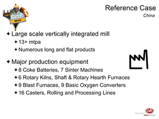 Optimized Energy Management and Planning Tools for the Iron and Steel ...
