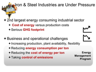 Optimized Energy Management and Planning Tools for the Iron and Steel ...
