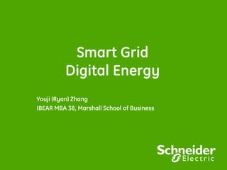 Smart Grid
Digital Energy
Youji (Ryan) Zhang
IBEAR MBA 38, Marshall School of Business
 