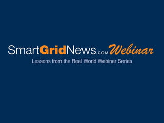 Lessons from the Real World Webinar Series
 