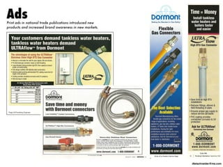 dtelschneider@me.com
AdsPrint ads in national trade publications introduced new
products and increased brand awareness in new markets.