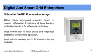 Schneider Vamp Numerical relays | PDF