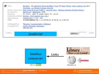 JavaScript SeeAlso Linkserver Links 
