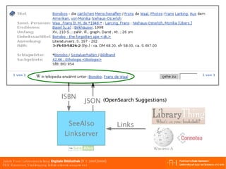 (OpenSearch Suggestions) SeeAlso Linkserver ISBN JSON Links 