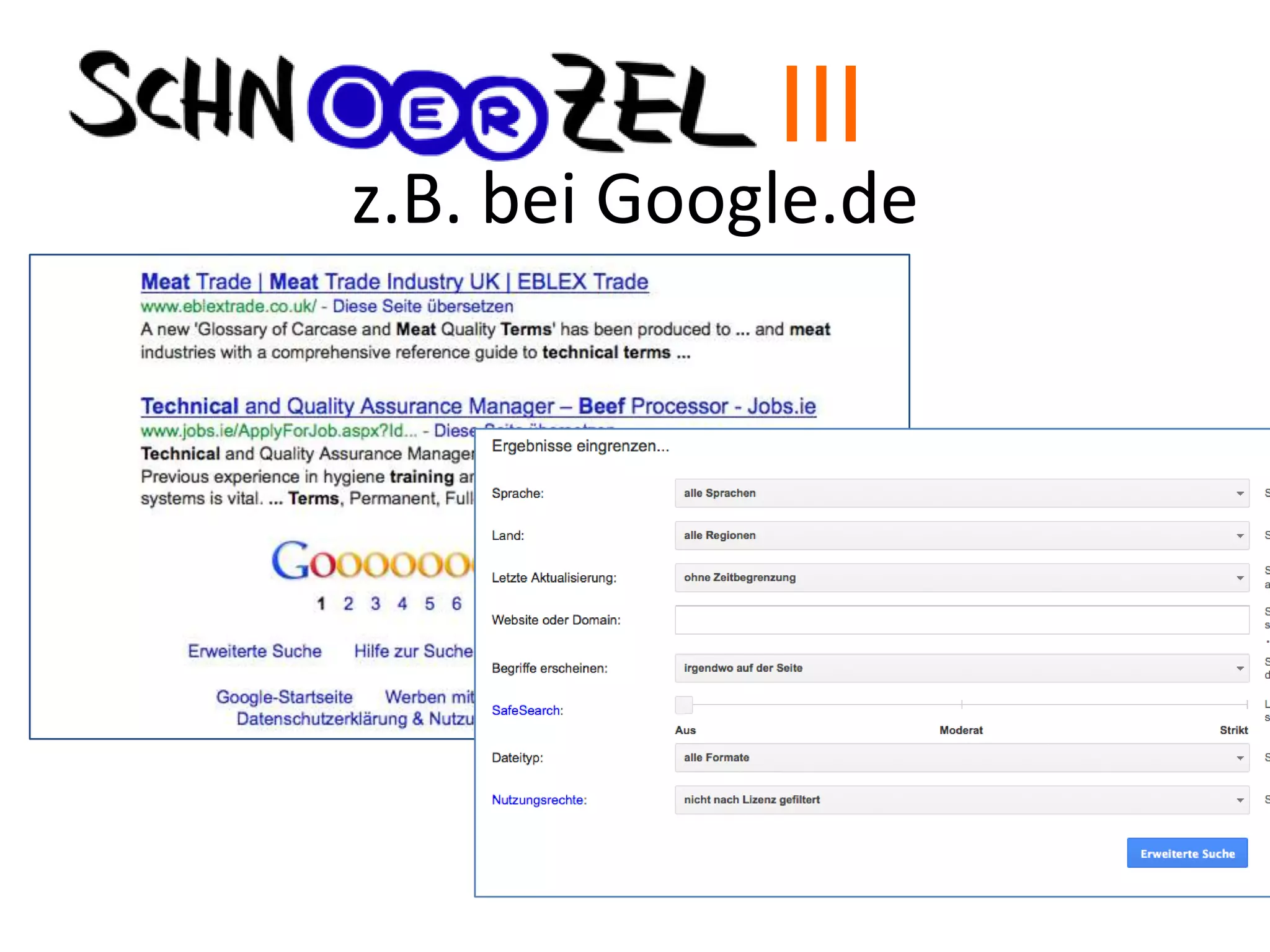 z.B. bei Google.de
III
 
