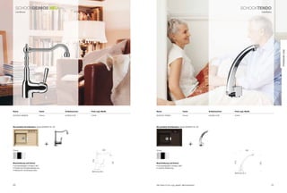 SCHoCkDeIMOS nEU                                                                                                                                                SCHoCkTenDO
     Landhaus                                                                                                                                                                          Landhaus




                                                                                                                                                                                                       PREmIUm LInE
name                          Farbe            Artikelnummer   Preis zzgl. mwSt.         name                             Farbe              Artikelnummer   Preis zzgl. mwSt.

SCHoCk DEiMoS                 Chrom            573000 CHr      479 €                     SCHoCk tEnDo                     Chrom              540000 CHr      579 €




die perfekte Kombination: Spüle grAnDo M-100                                             die perfekte Kombination: Spüle grAnDo M-100




                                      +                                                                                           +
Chrom                                                                      200           Chrom                                                                          180
                                                                255




                                                                                                                                                             275
                                                                                   197




                                                                                                                                                                                 245
Beschreibung und Extras                                                                  Beschreibung und Extras
• Schwenkbereich Armatur 360°                                                            • Schwenkbereich Armatur 360°
• praktische Einhebel-Bedienung                                                          • Joystick-Bedienung
• klassische Landhausarmatur
                                                                bohrung 35 ø
                                                                                                                                                             bohrung 35 ø




50                                                                                       Alle preise in Euro zzgl. gesetzl. Mehrwertsteuer                                                        51
 
