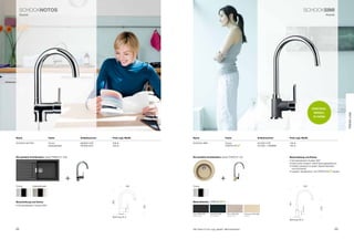 SCHoCknOTOS                                                                                                                                                                                          SCHoCkSIMI
     Klassik                                                                                                                                                                                                                   Klassik




                                                                                                                                                                                                                 EInSTIEGS-
                                                                                                                                                                                                                   mOdELL




                                                                                                                                                                                                                                                TREnd LInE
                                                                                                                                                                                                                  In FARBE




name                            Farbe                Artikelnummer   Preis zzgl. mwSt.         name                             Farbe                                   Artikelnummer      Preis zzgl. mwSt.

SCHoCk notoS                    Chrom                583000 CHr      209 €                     SCHoCk SiMi                      Chrom                                   501000 CHr         159 €
                                Edelstahloptik       583000 EDo      225 €                                                                           ®
                                                                                                                                                                        501000 + FArBnr.   185 €




die perfekte Kombination: Spüle priMUS D-100L                                                  die perfekte Kombination: Spüle tonDo r-100                                                 Beschreibung und Extras
                                                                                                                                                                                           • Schwenkbereich Auslauf 360°
                                                                                                                                                                                           • Extra hoher Auslauf, hoher nutzungsspielraum
                                                                                                                                                                                           • Farblich passend zu jedem geschmackstyp
                                                                                                                                                                                             und küchenstil
                                                                                                                                                                                           • Lackiert, farbidentisch mit            ®
                                                                                                                                                                                                                                      -Spülen


                                                 +                                                                              +
Chrom          Edelstahloptik                                                   180            Chrom                                                                                                    194
                                                                     305




                                                                                                                                ®
Beschreibung und Extras                                                                        materialfarben




                                                                                                                                                                                           341
• Schwenkbereich Auslauf 360°
                                                                                         183




                                                                                                                                                                                                                         218
                                                                                               Onyx GOn (10)    Lava GLa (40)       Terra GTe (38)       Colorado GCO (08)
                                                                                               Metallicfarbe    Strukturfarbe       Strukturfarbe        Unifarbe
                                                                     bohrung 35 ø
                                                                                                                                                                                           bohrung 35 ø



68                                                                                             Alle preise in Euro zzgl. gesetzl. Mehrwertsteuer                                                                                         69
 