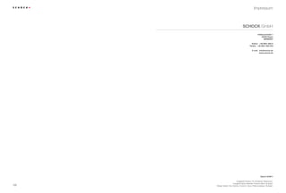 Impressum



                                      Schock GmbH
                                                         Hofbauerstraße 1
                                                             94209 Regen
                                                               GERMANY

                                                 Telefon +49-9921-600-0
                                               Telefax +49-9921-600-253

                                                  E-mail info@schock.de
                                                         www.schock.de




                                                             Stand 10/2011

                              Imagebild Phobos: Pro Ambiente, Meerbusch.
                          Imagebild Spüle Waterfall: Roland Halbe, Stuttgart.
102                                                                     103
      Design Spülen City, Grando, Horizont, Opus: Platinumdesign, Stuttgart.
 